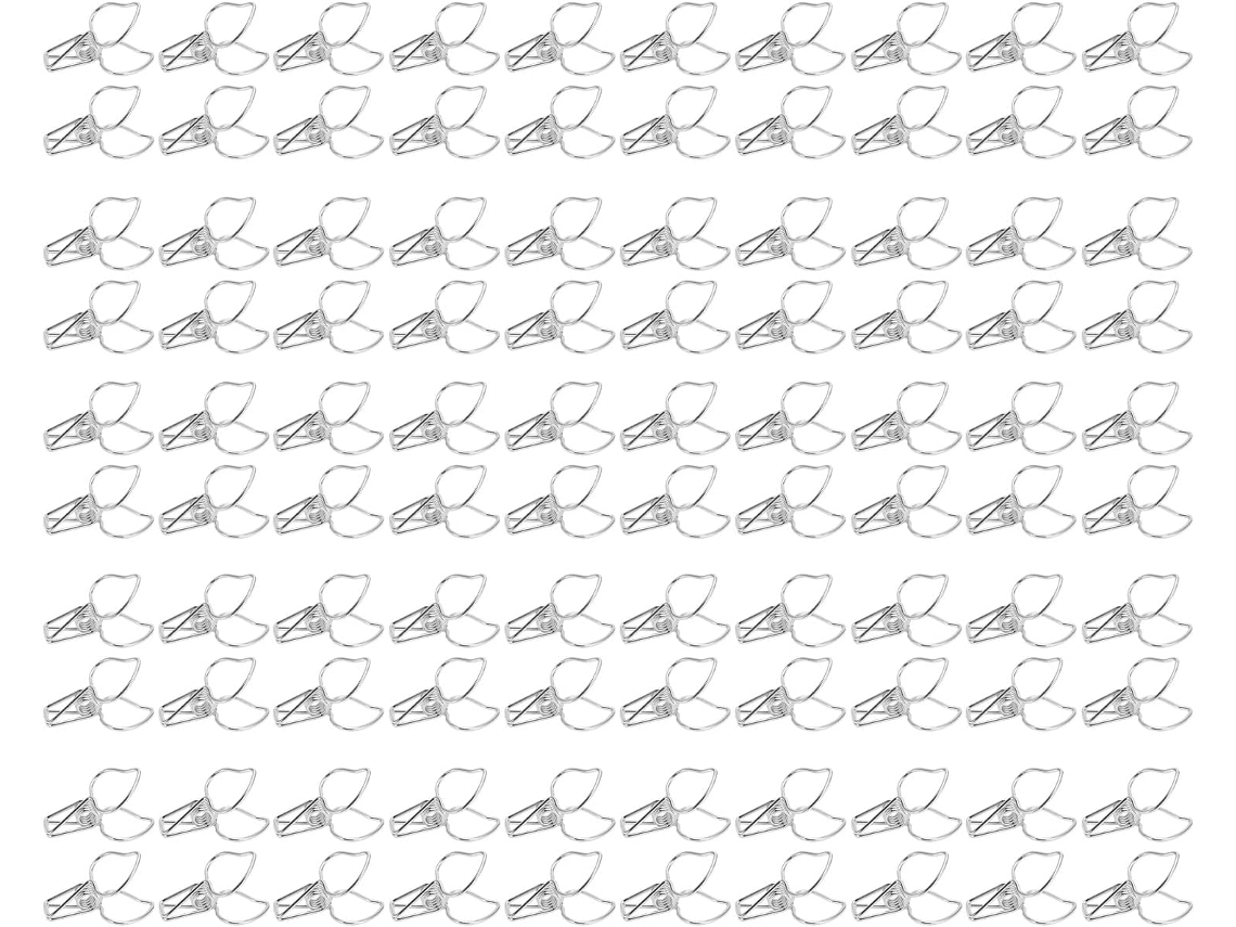 Clips de papel em formato Pêssego, com design suave e animado, alta capacidade de fixação de materiais.