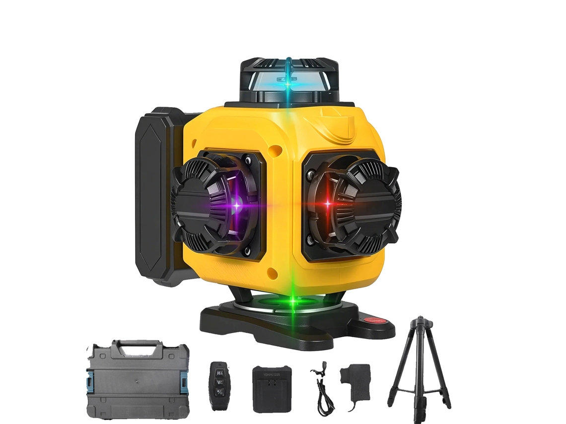 Nã­vel A Laser, 16 Linhas, Base Rotativa De 360â°, 1 Bateria Oem