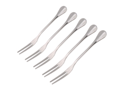Espeto De Aço Inoxidável Espessado Para Churrasco Frutas Petiscos Casa 5 Peças
