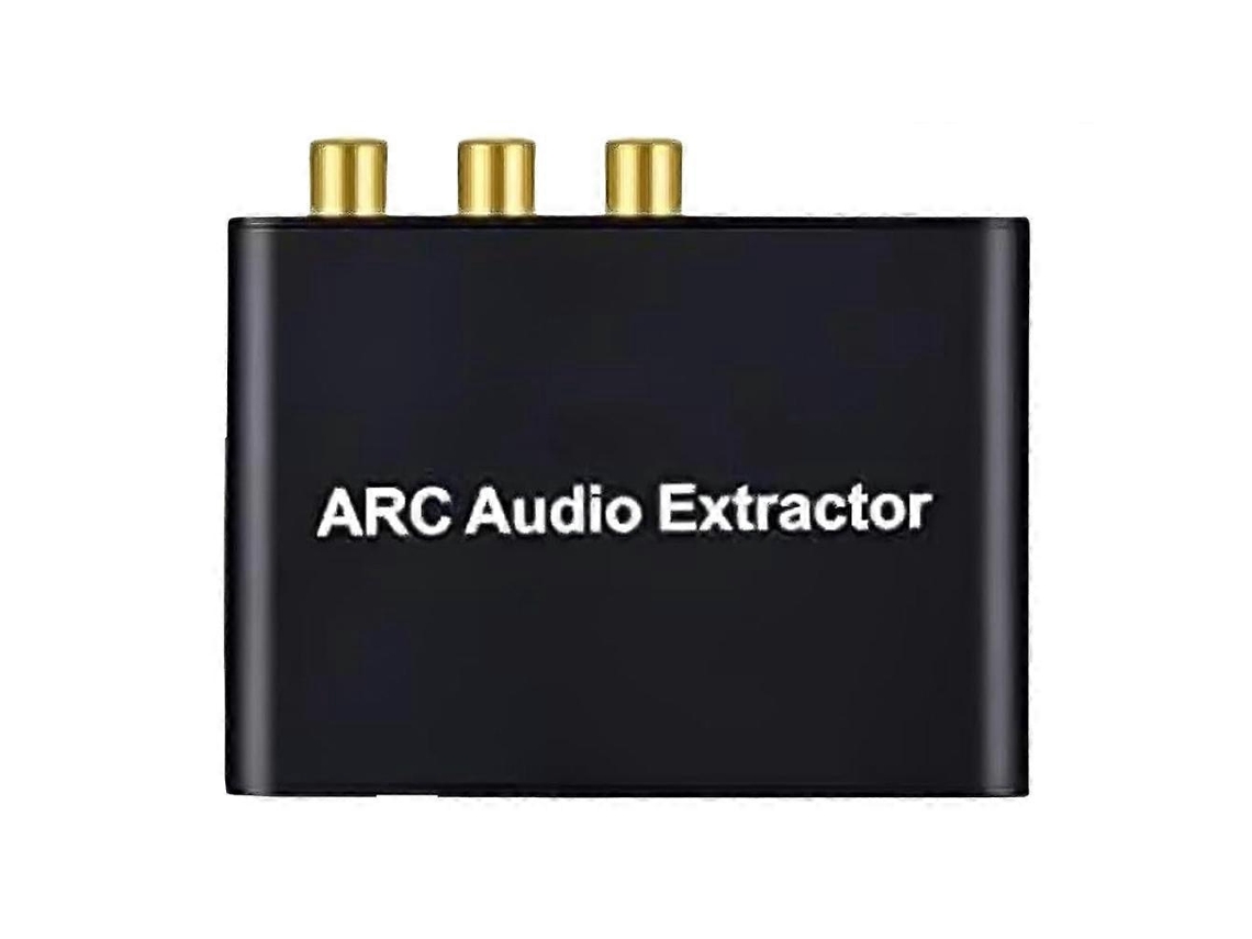 Conversor Extrator de Áudio Hdmi Arc, Saída Estéreo Spdif Coaxial/óptica e 3,5 Mm/rca para Soundbar, Alto falante, Home Theater (192 Khz, Pc AQUAFORGE