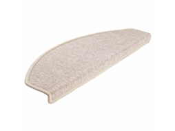 Tapetes de Escada 20 Peças 65x24x4 Cm Cinza Claro Semicircular Grande MAISON EXCLUSIVE