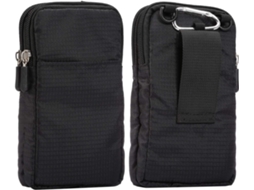 Carteira Vertical Para Telemóvel Com Alça Crossbody - Mala De Ombro 6.9" - Preto