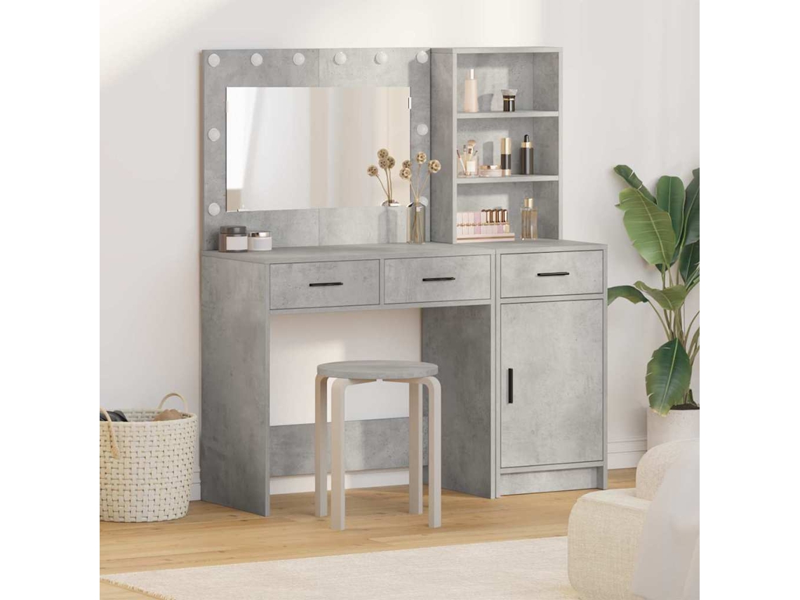 Vidaxl Mesa De Vestir 2 Unid. Cinzeto 78,5 X 41 X 135 Cm