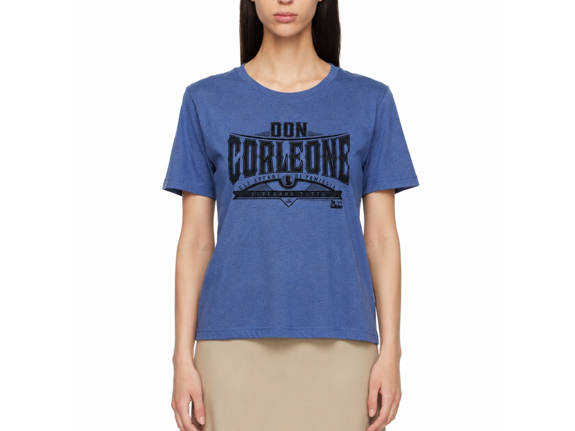 Rockinstone Godfather Don Corleone Heather Royal Adult T-shirt Size:l