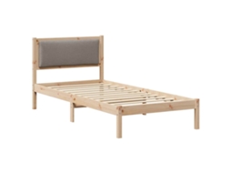Estrutura da Cama Cinzento acastanhado 90 X 190 Cm MAISON EXCLUSIVE