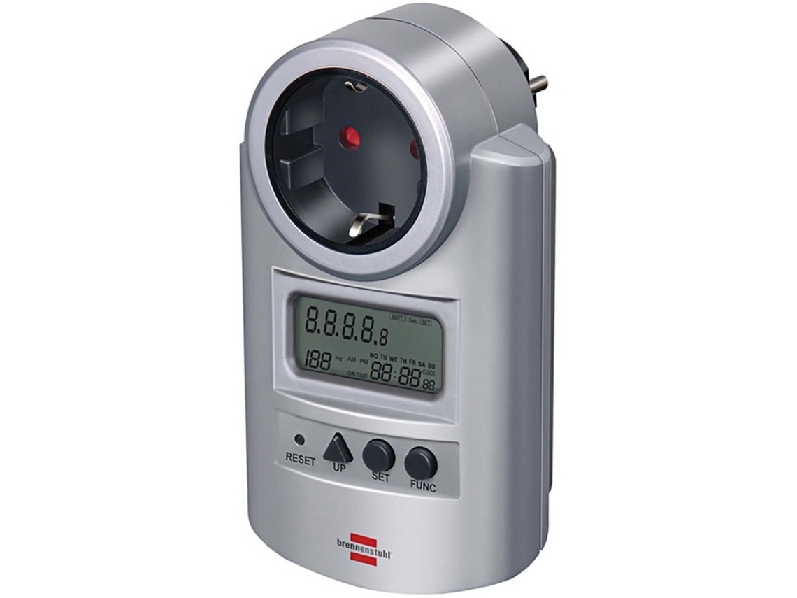 Medidor de energia/eletricidade First Line para cálculo de consumo e custos de energia Brilvibera