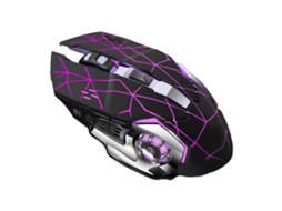 Aetheria mouse Sem Fio Gamer X8 com Led Backlit Silencioso 1800dpi Design Ergonômico para Pc