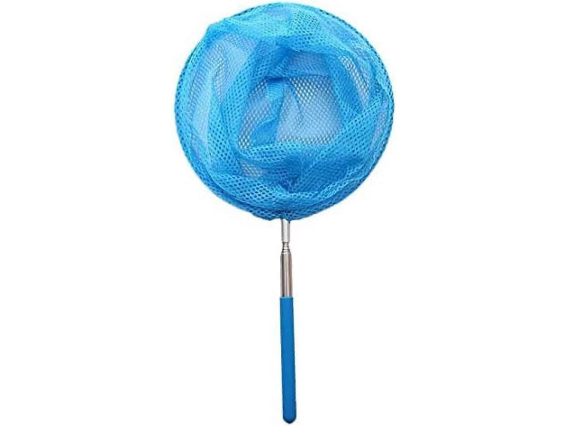 Omni-rede De Pesca Extensível Para Crianças Labelz Kids Com Cabo Telescópico De Aço Inoxidável Malha Durável Brinquedo Jardim Azul