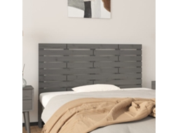 Cabecero de pared 141x3x63 cm Madera maciza de pino gris