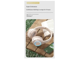 Fones De Ouvido Sem Fio Bluetooth Led Com Suporte Para Cartão Tf Portátilvayotoy