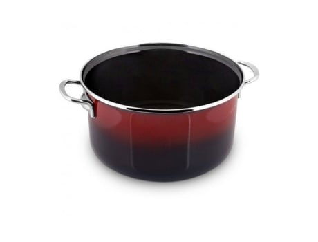 Casserole Lamart Lt1183 Emaillada 22 Cm Compatível Com Todos Os Tipos De Fogão Tampa Incluída