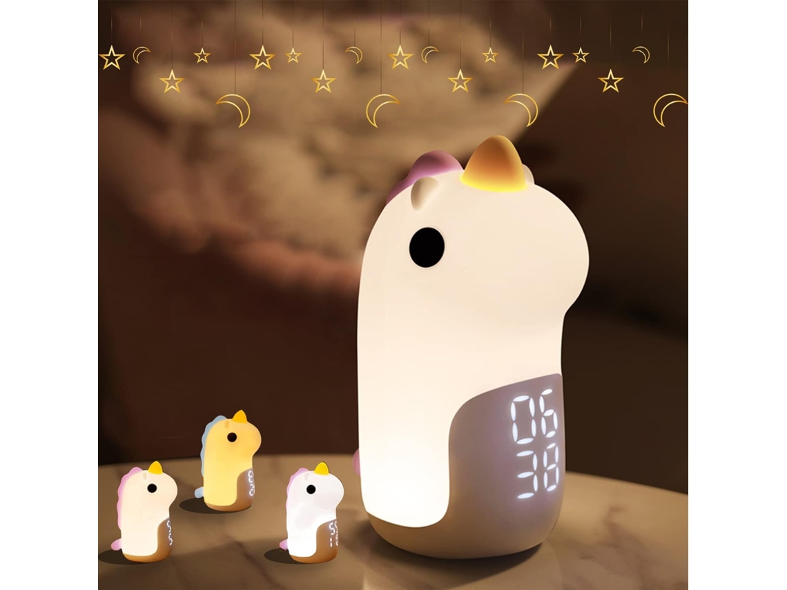 Despertador Infantil Com Luz Noturna De 3 Cores, Dia/noite, Recarregvel. Aquaforge