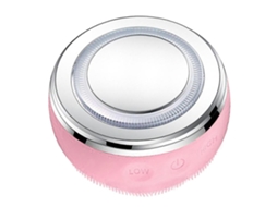 Massageador Facial, Aparelho de Limpeza Facial Alta Frequência com 4 Luzes Led Rosa GOKOCO