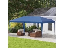 Tenda Dobrável Portátil 6x3m em Tecido Oxford Azul com Bolsa de Transporte | S/MARCA