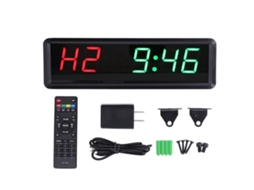 Relógio Timer de Ginásio com Controle Remoto Led 1.8in 100 240v Plug Us para Treino Workout