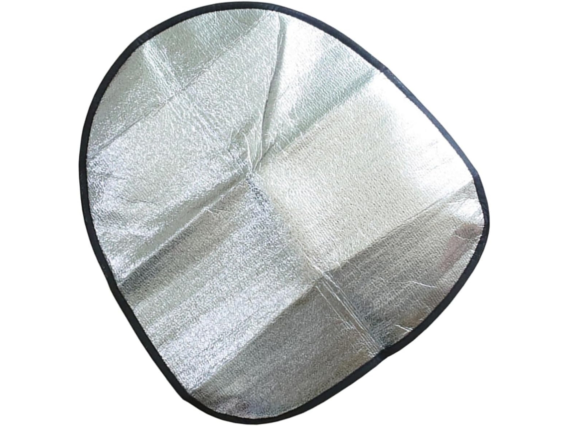 Capa de volante em alumínio estampado para carro, com proteção solar que bloqueia o calor.