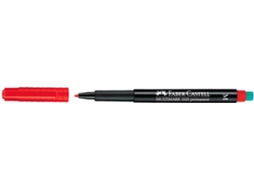 fir-37491 :MARCADOR FABER OHP PLUS M VERMELHO CX.10 uni.min.venda:1 x CX