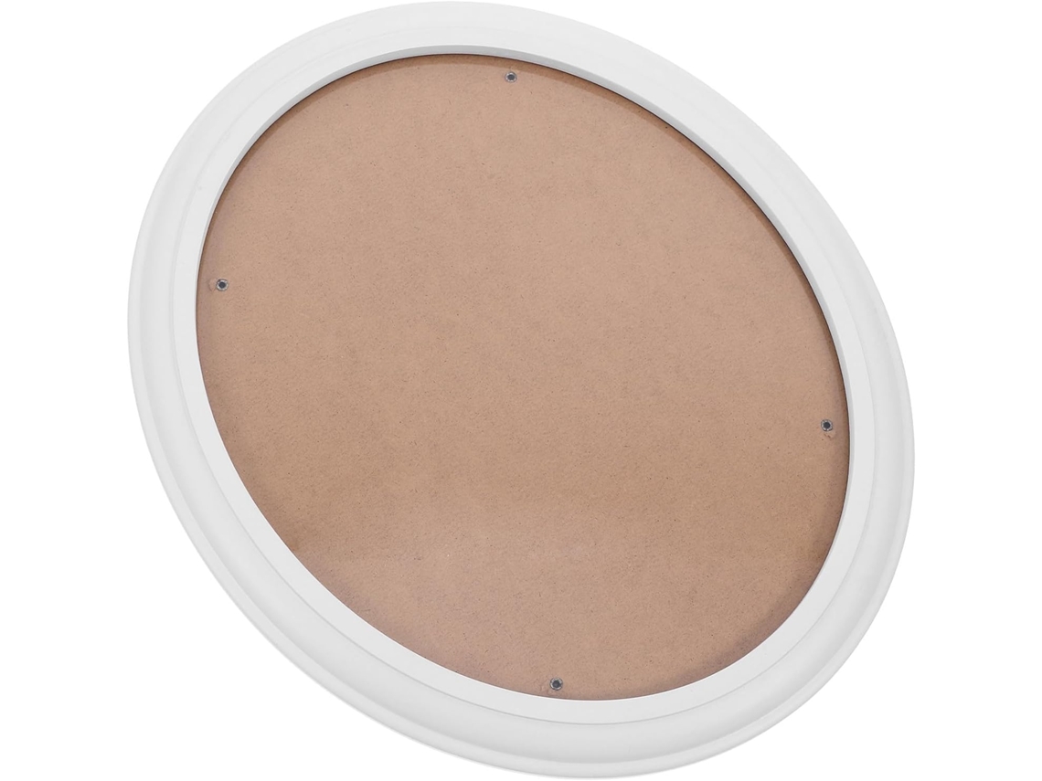 Moldura Moderna Madeira Maciça 30 12 Polegadas Fácil Pendurar Elegante Decoração Parede Estar Escritório Oval GOKOCO
