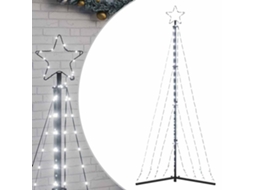 Árvore de natal led VIDAXL Branco Aço revestido a pó (187 cm)
