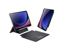 Capa De Teclado Bluetooth Dux Ducis Compatível Com Samsung Galaxy Tab S9, Capa Magnética Removível De Pu Para Tablet Facpoet