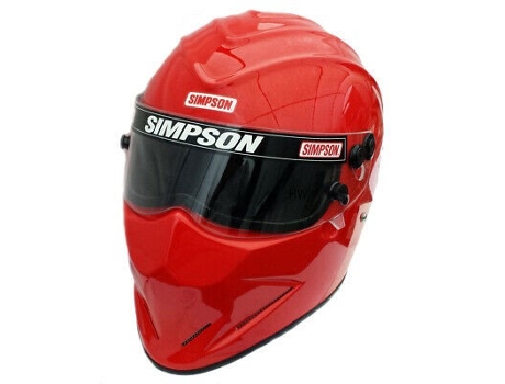 Capacete SIMPSON Diamondback Vermelho Tamanho 7 3/8