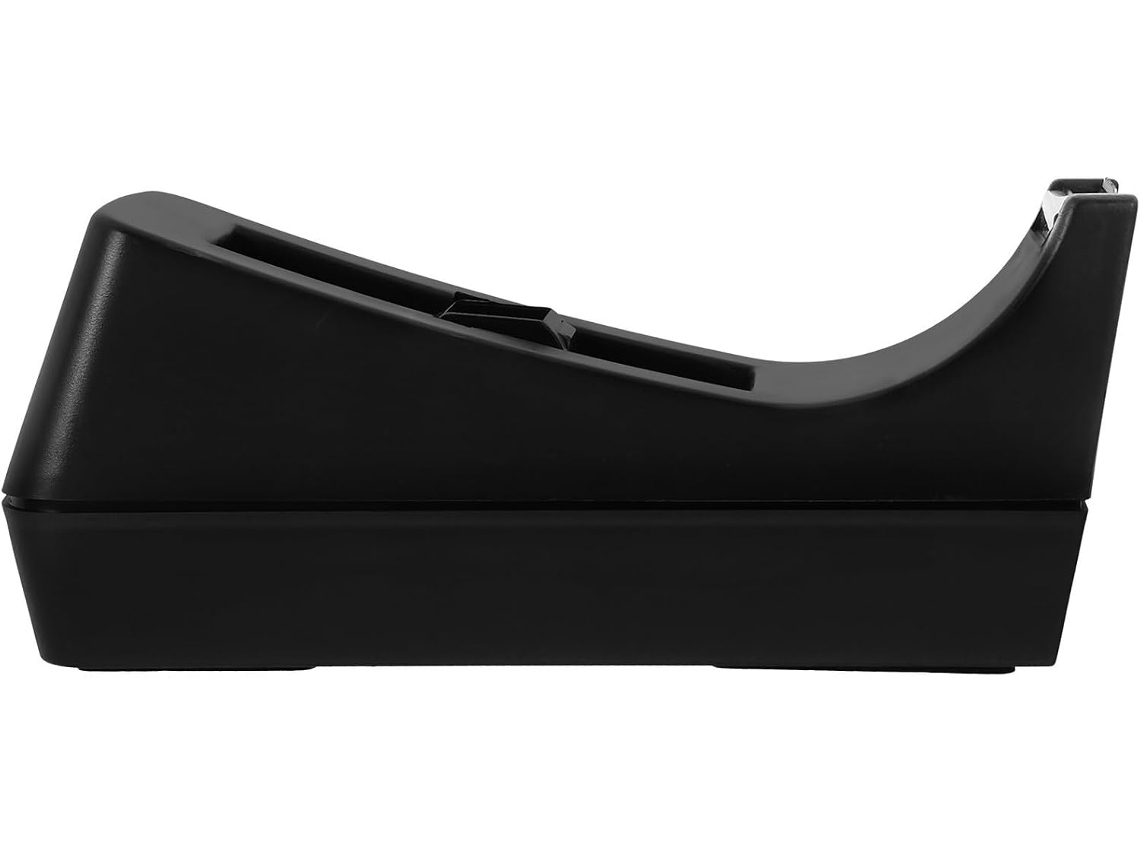Dispensador de adesivo de mesa resistente, com cortador antiderrapante, prático para mesa, armazenamento visível.