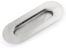 Ferragens E Fechaduras Aexit Oval Embutidas Para Portas Tipo Puxador Embutido Em Aço Inoxidável 4, 3x 1, 7