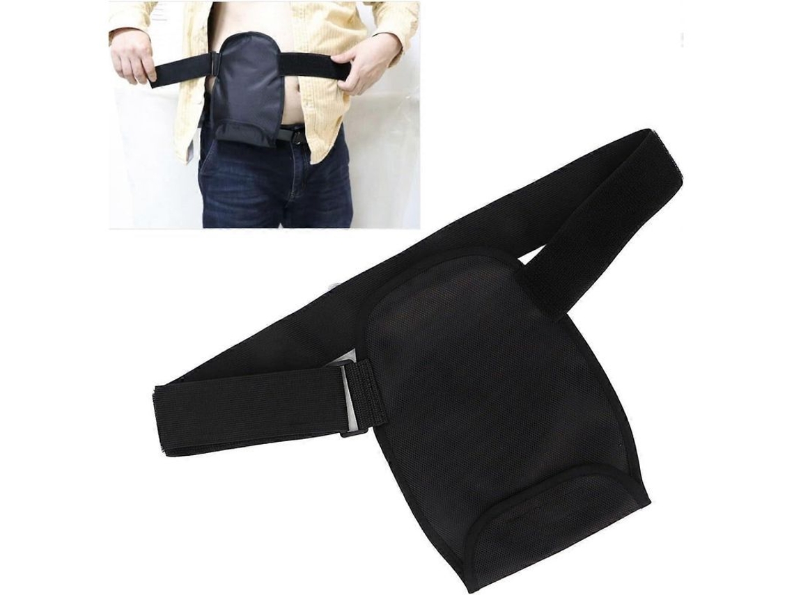 Capa para Bolsa de Estomia Impermeável Ajustável Leve Portátil para Stoma Preto