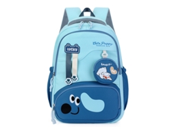 Mochila Eifson Cão 3d Com Alças Transpiráveis, 41x30x17cm - Azul