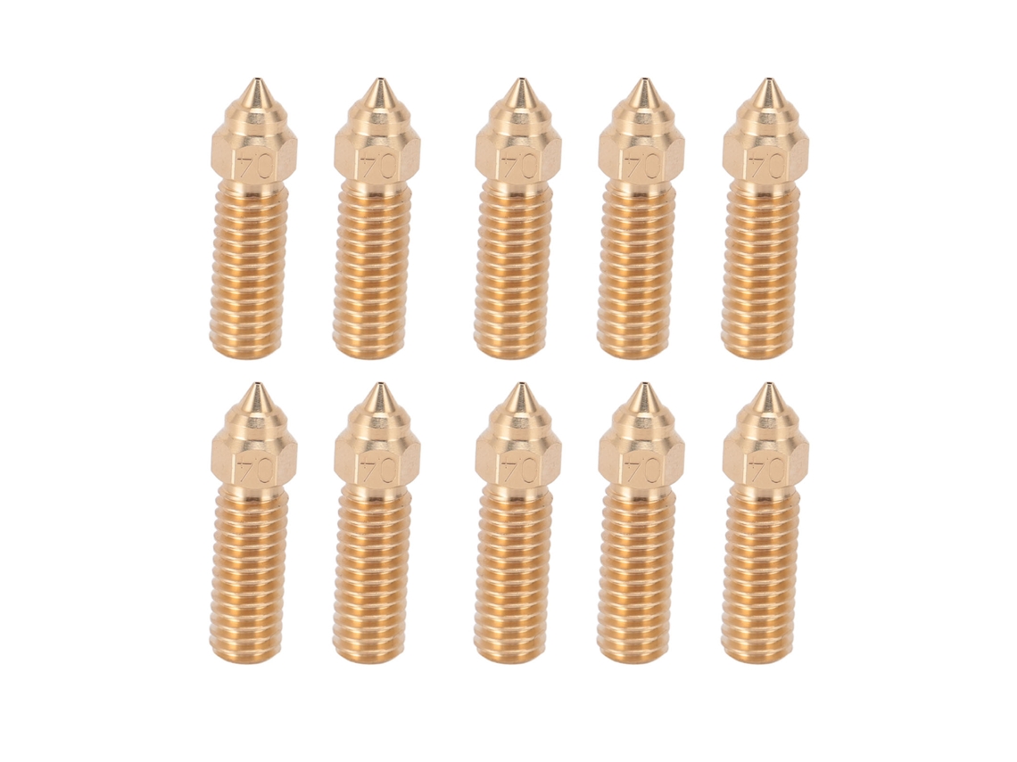 10 Peças Bico De Latão Para Extrusora De Impressora 3d Resistente Creality K1 Cr M4 0.4mm