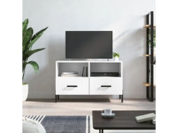 Vidaxl Móvel P/ Tv 80x36x50 Cm Madeira Processada Branco