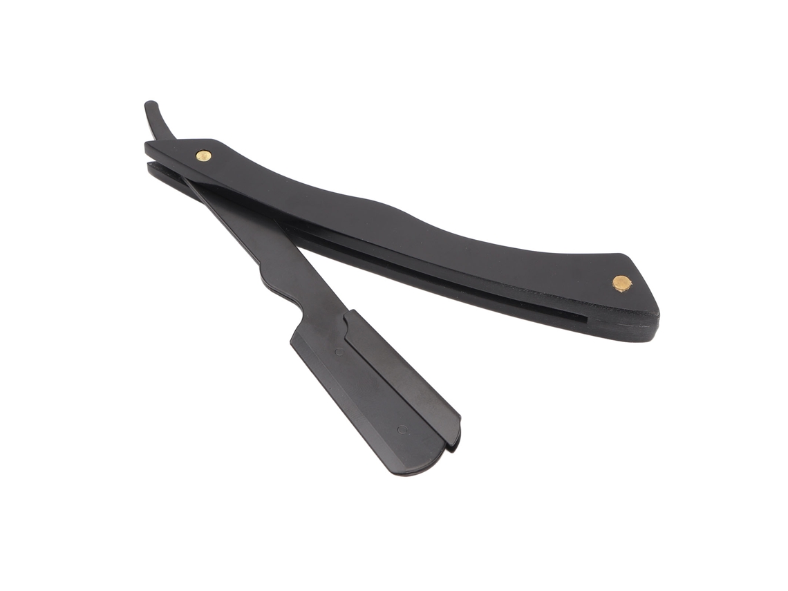 Suporte Para Lâmina De Barba De Aço Inoxidável E Acrílico Plegável Com Design Vintage E Ergonômico Para Barbeiro
