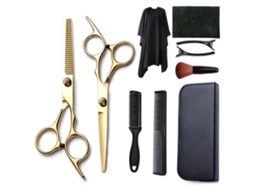 Kit De Tesoura De Corte Cabelo, 10pcs Ferramenta Profissional Para Corte De Cabelo, Para Cabeleireiros E Uso Doméstico Cuich