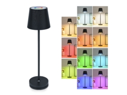2026 lâmpada de Escritório Recarregável com Textura Metálica, Luz Ambiente Rgb, Ajuste Deslizante e Bateria 4000mah