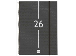 Agenda Finocam Year Preto A4 21 X 29,7 Cm 2026