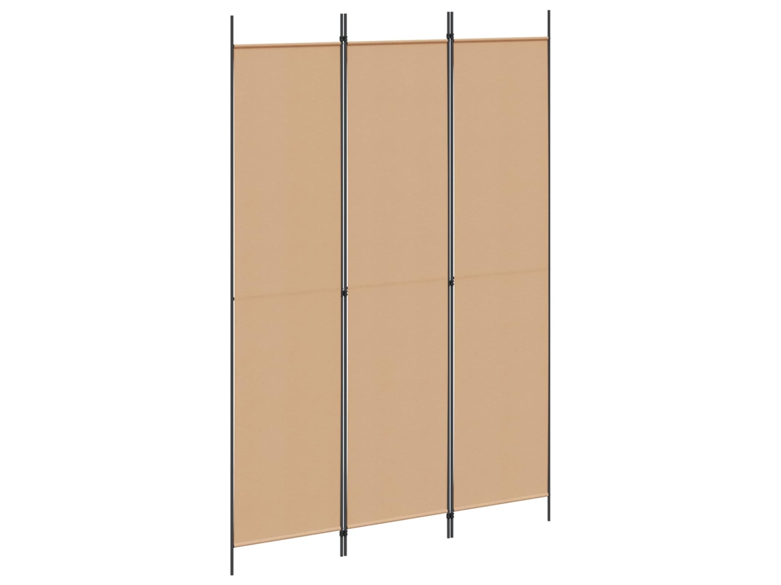 Conjunto 1 Divisor De Ambiente Vidaxl Bege Poliéster (150 X 220 Cm)