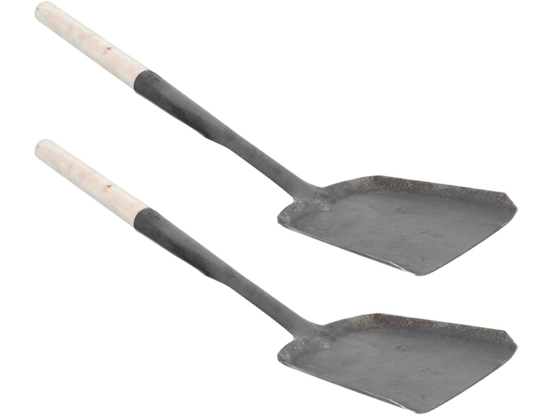 Pá de Ferro Fundido Topbathy com Cabo Longo para Churrasqueira e Lareira