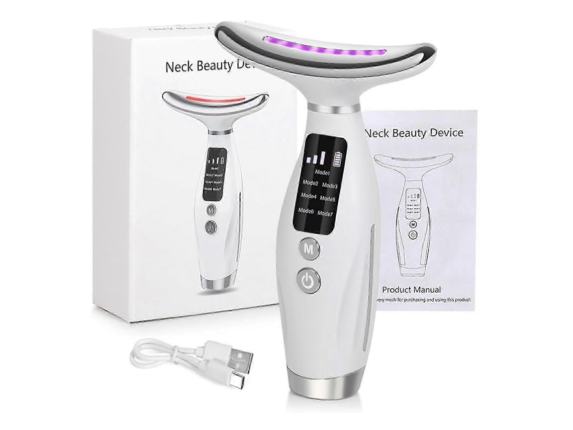 Massageador Facial Recarregável com Luz Vermelha e Roxa para Lifting Firmeza, Adequado Todos os Tipos D Pele. GOKOCO