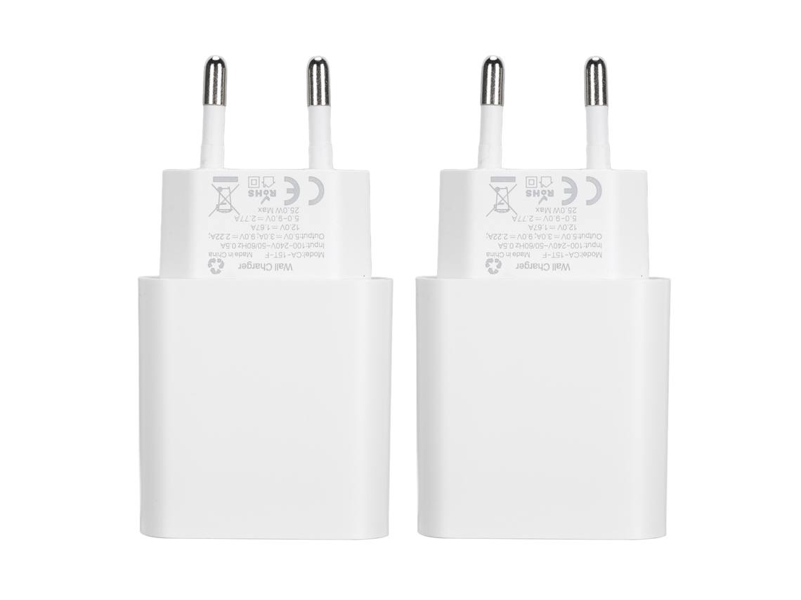 Aetheria 2 Pcs Carregador Parede Usb C Pd 25w Rápido para Ios 15 Dispositivos Compatíveis