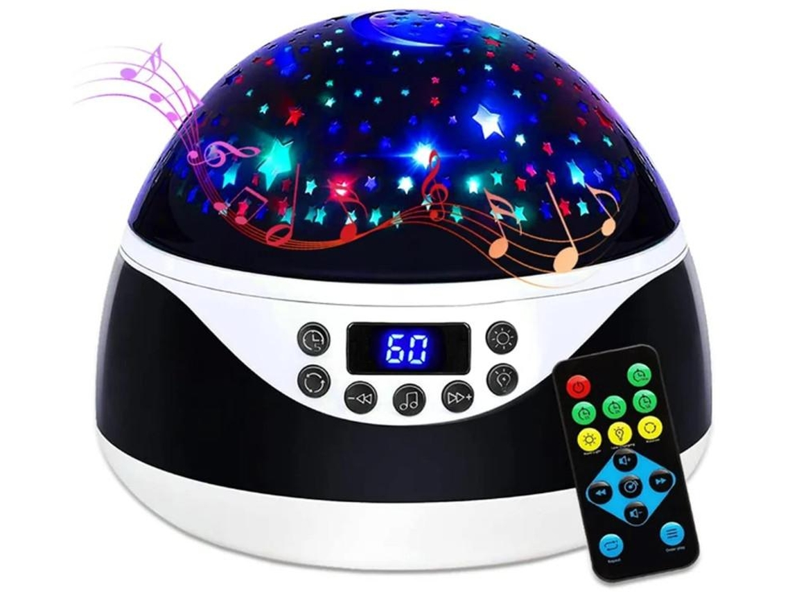 Luz Noturna Com Música E Temporizador Presentes De Aniversário Para Meninas Meninos De 1 A 6 A 12 Anos Lâmpada De Projeção Com Controle Yizhood