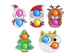 Chaveiros Silicone Anti-estresse Natal Infantil E Adulto