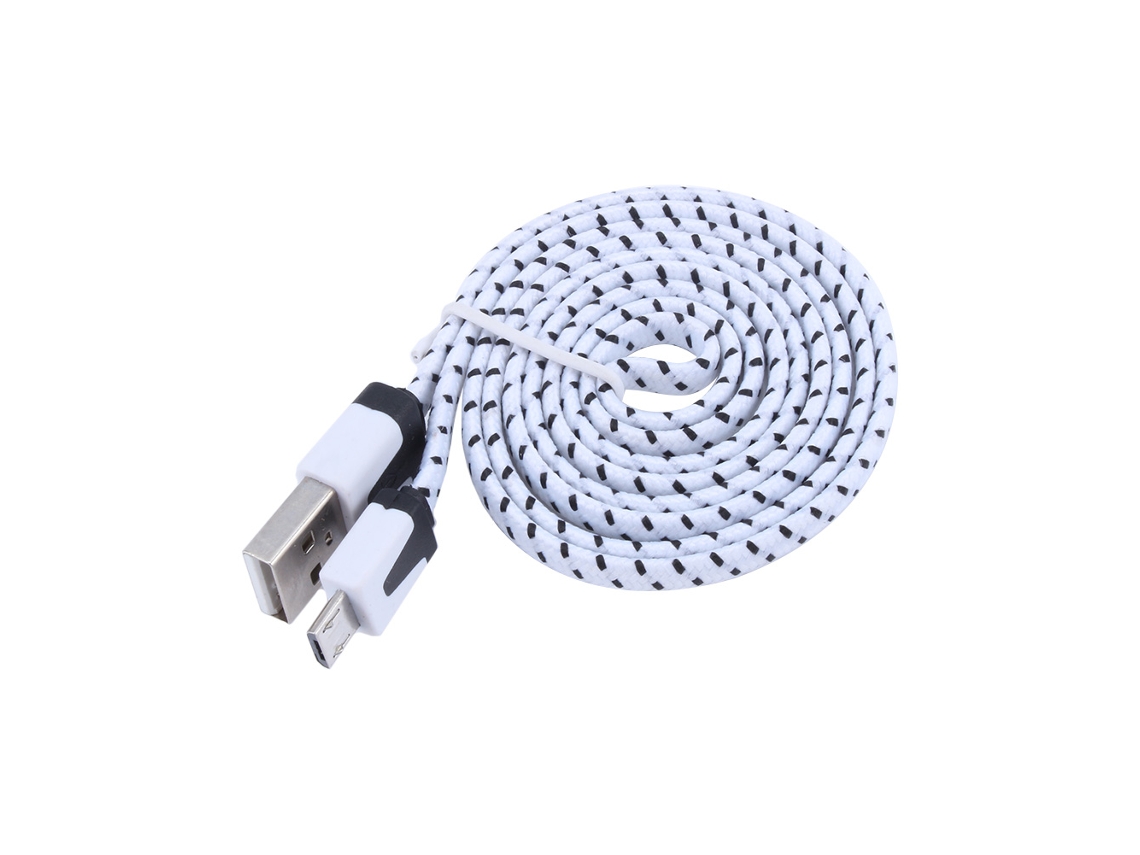Cabo de Dados LAXISCREED 3m Branco Carregamento Rápido