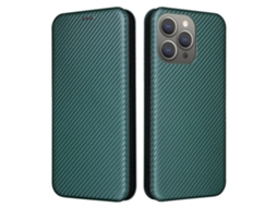 Suporte Casa Textura Fibra Para Iphone 15 Pro Com Porta-cartões Bege