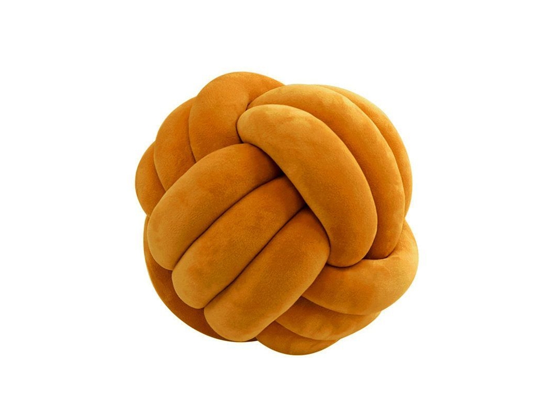 2026-almohada Knotted De Peluche Suave Decoración Hogar 9.8x9.8cm Color Caramelo