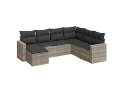 Garden Sofa Set, Garden Sofa Sets Vidaxl Cinzeto Rattan / Vime (n/a)