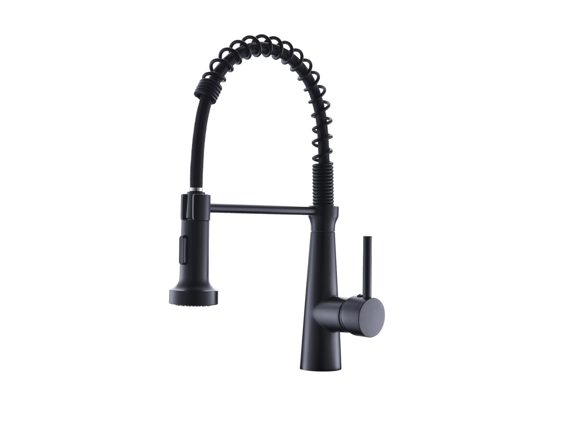 Pulverizador Para Torneira De Cozinha, Preta Com Pulverizador Giratório De 360° Para Cozinhas Gourmet, Alavanca Única