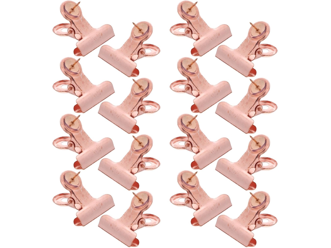 Conjunto Ganazono com 30 Clips Metálicos para Paredes e Fotos com Design de Tachinha, Material Metálico Durável
