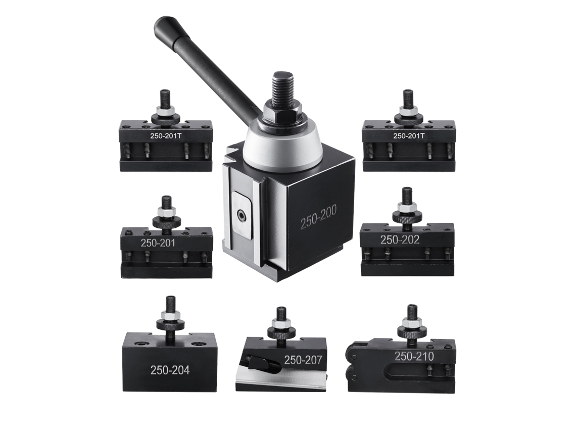 Conjunto De 8 Mandris De Torno De Troca Rápida Vevor De 254 A 381 Mm