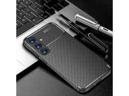 Capa De Celular Tpu À Prova De Choque Com Textura De Fibra De Carbono Para Samsung Galaxy S25 5g