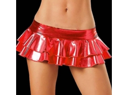 2026 falda Mini de Látex Sexy para Mulher Traje de Clube Dança de Palo Couro Patente 9 Cores Moonbiffy